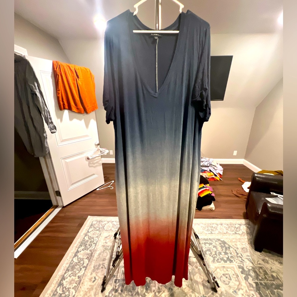 Lane Bryant ombré maxi dress.